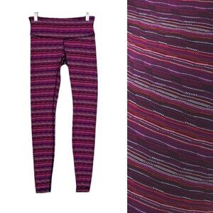 Lululemon Wunder Under Pant III, Space Dye Twist, Regal Plum Alarming 6 Legging